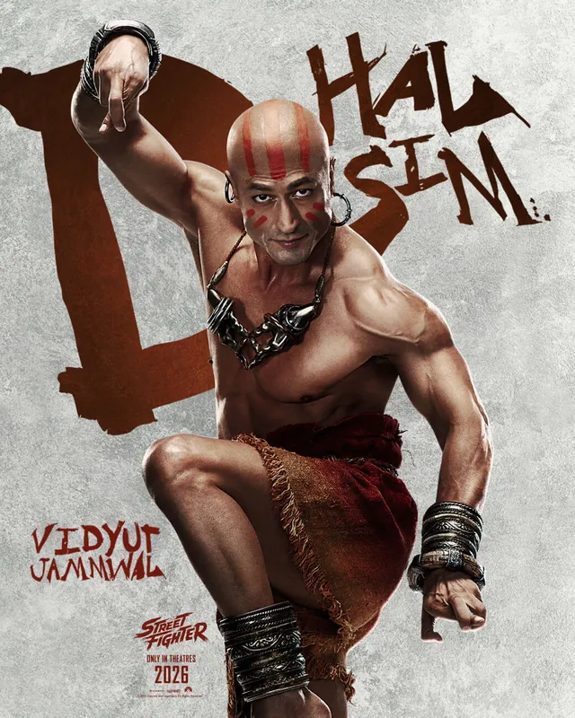 Official Street Fighter character poster: Vidyut Jammwal as Dhalsim